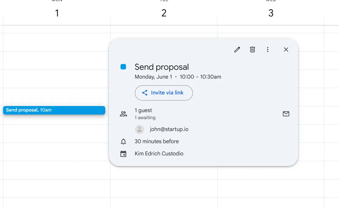 n8n Multi-Tool AI Agent — calendar: proposal call