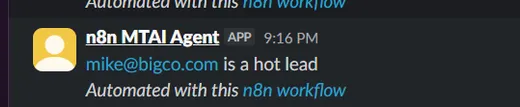 n8n Multi-Tool AI Agent — result in Slack